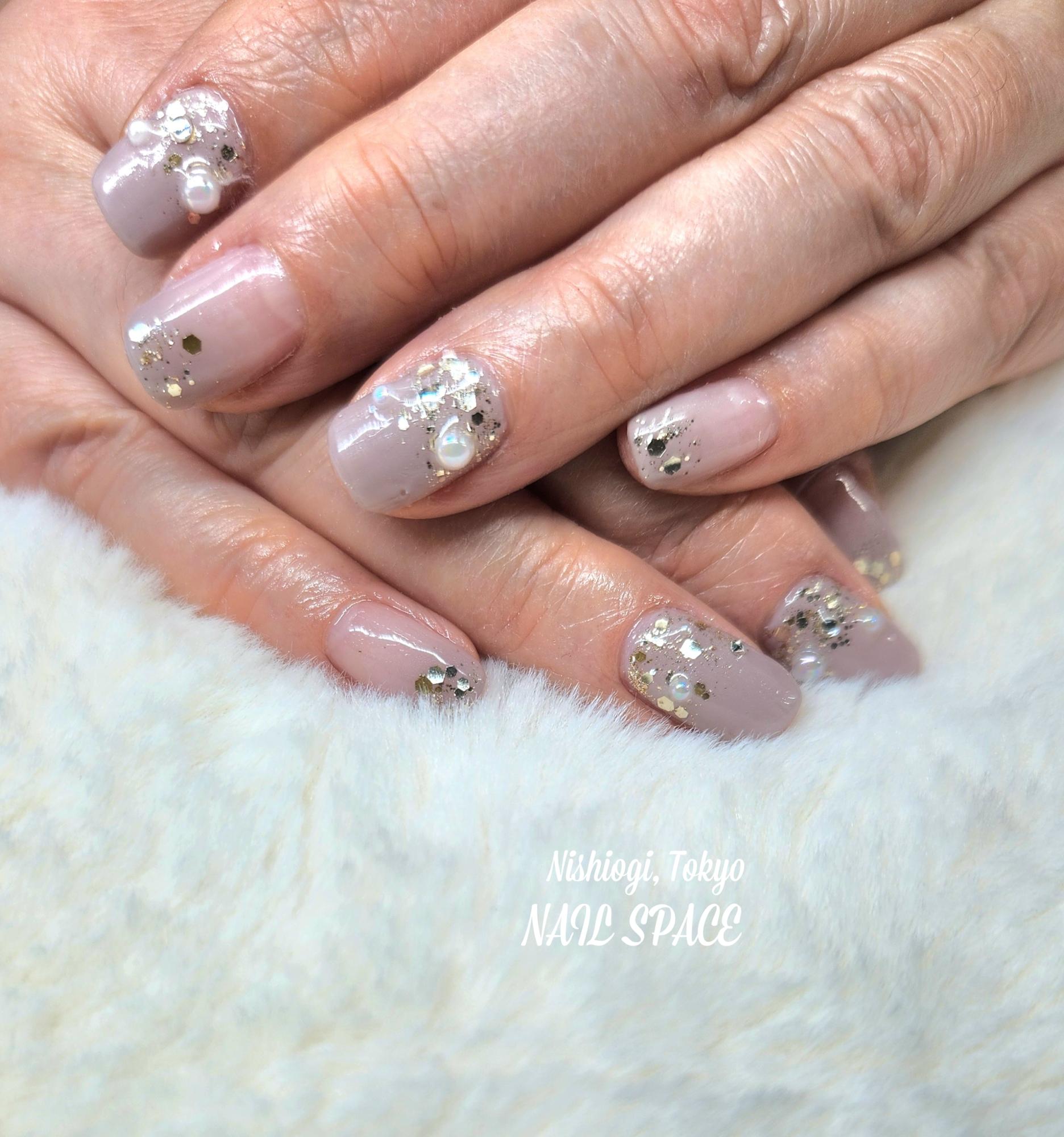 グレージュネイル♡