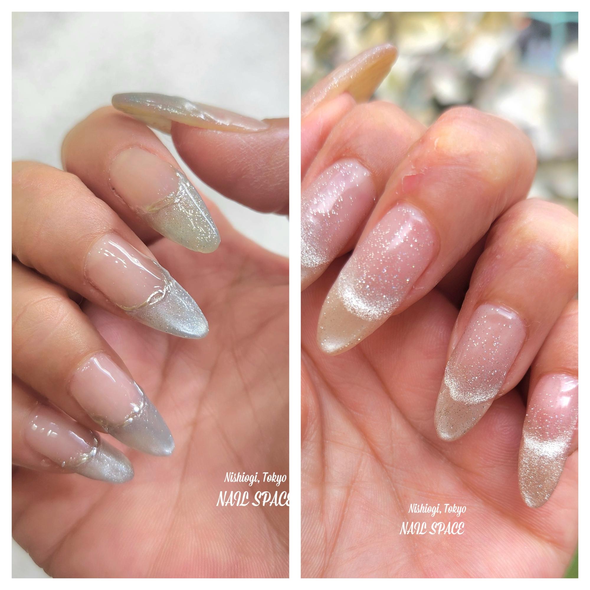 アシンメトリーネイル♡