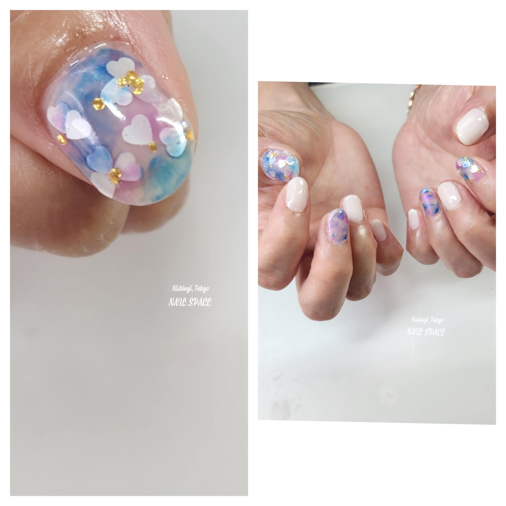 紫陽花ネイル♡
