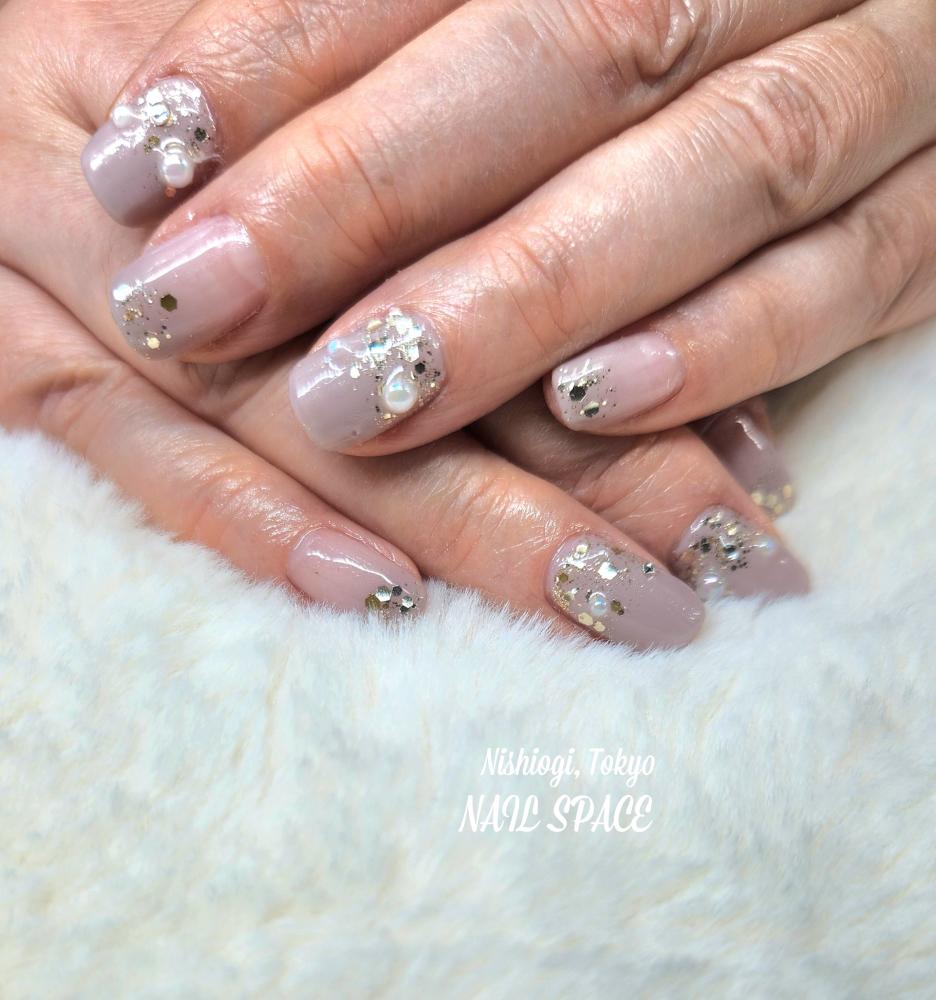 グレージュネイル♡
