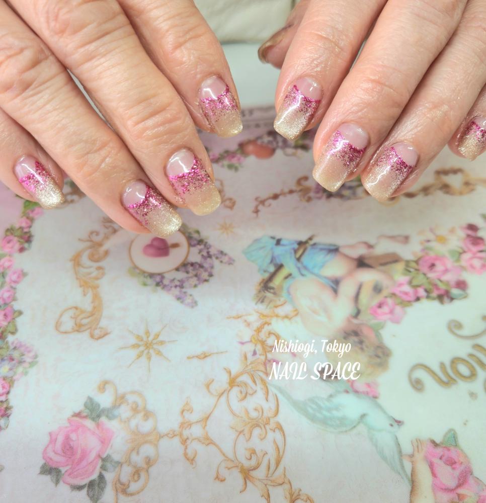 キラキラ逆フレンチ♡